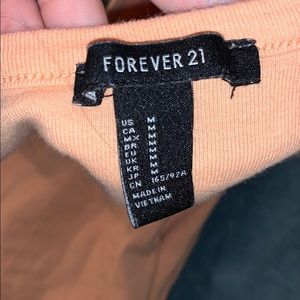 peachy forever 21 crop top